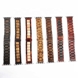 Correa de Madera de Ébano Rojo para <span class=keywords><strong>Apple</strong></span> <span class=keywords><strong>Watch</strong></span>, de Liberación Rápida - Product Image 6