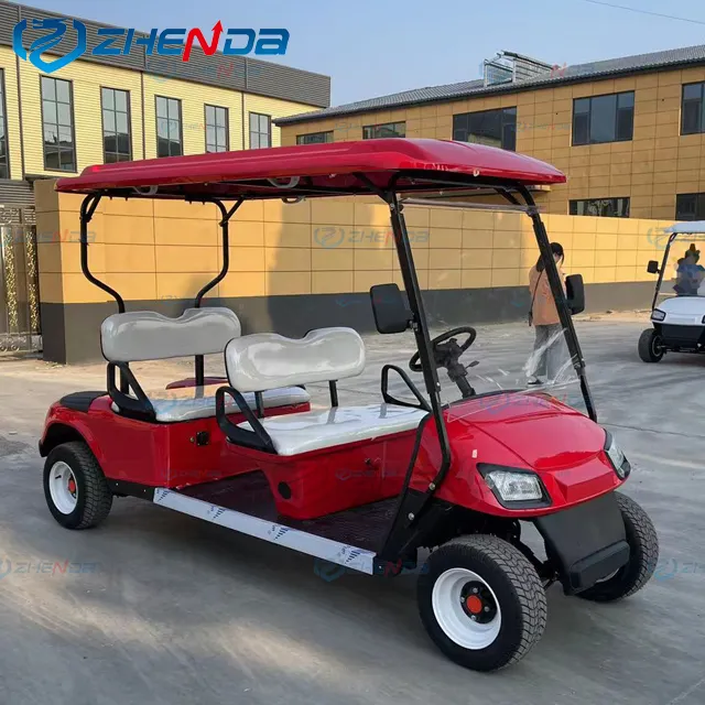 Pengisi Daya 10/4 Kursi Lithium Pakistan Golf Buggy Mobil Impor Kereta Golf dari Tiongkok