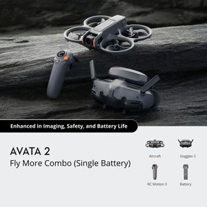 โดรน DGI <span class=keywords><strong>Avatar</strong></span> <span class=keywords><strong>2</strong></span> 4K FPV สำหรับการใช้งานเชิงพาณิชย์ ชุด Fly More Combo (แบตเตอรี่ 3 ก้อน) แว่นตา Goggles-GPS มอเตอร์แบบไร้แปรงถ่าน บินได้ 21-30 นาที ระยะ 15 กม. - Product Image 5