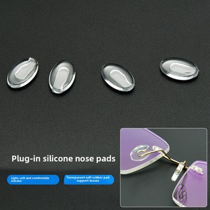 Enfichable Anti-indentation Anti-dérapant Confortable Silicone Super Doux Baïonnette Boucle <span class=keywords><strong>Lunettes</strong></span> <span class=keywords><strong>Nez</strong></span> Pad - Product Image 5