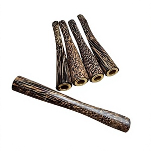 Juego de Pipas de Fumar de Madera Ecológicas y Duraderas, Tipo Recto, Acabado Lacado, Estilo Clásico, Pipa de Tabaco para Fumar - Product Image 1
