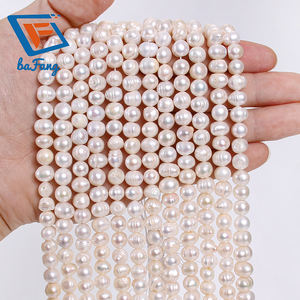 ジュエリー用2 ~ 10mmホワイトポテト淡水パールビーズDIYアクセサリー - Product Image 5