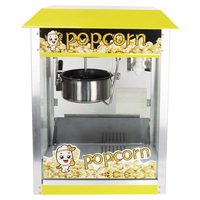 TARZAN CE-gecertificeerde commerciële automatische 80Z popcornmachine, caramel popcornmachine met verwarmer voor bioscoopfeesten