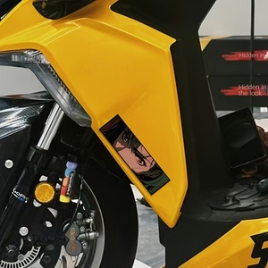 Xuanming 2-Piece b-sınıf paslanmaz çelik DIY iç aksesuarları kiti su geçirmez taşınabilir motosiklet Sticker yan Panel yakıt - Product Image 1