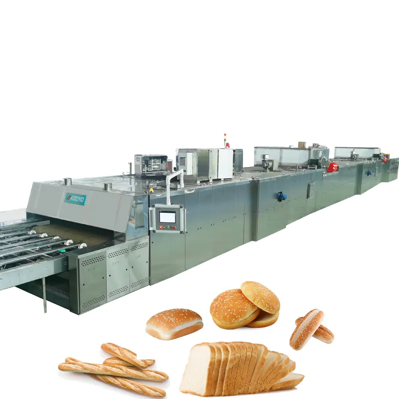 Komplette Bäckerei Ausrüstung Brot Brötchen Kuchen Toast Herstellung Produktions linie