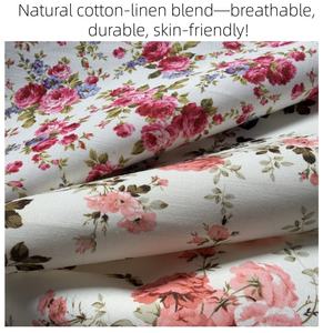 Искусственный лен в деревенском стиле, ткань для обивки диванов, цифровая печать, льняная ткань для диванов - Product Image 4