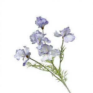 زهرة السوسن الصناعية ثلاثية الأبعاد من الحرير لتزيين المناسبات والزفاف والاستخدام الخارجي، واقعية وفاخرة بتصميم بارز - Product Image 3