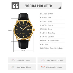 Montre Homme Skmei 2121 à Cadran Analogique Mouvement à Quartz avec Design Cartoon, Boîtier en Alliage, Bracelet 20mm, Résistante à l'<span class=keywords><strong>Eau</strong></span> 3ATM, Vente en Gros - Product Image 6