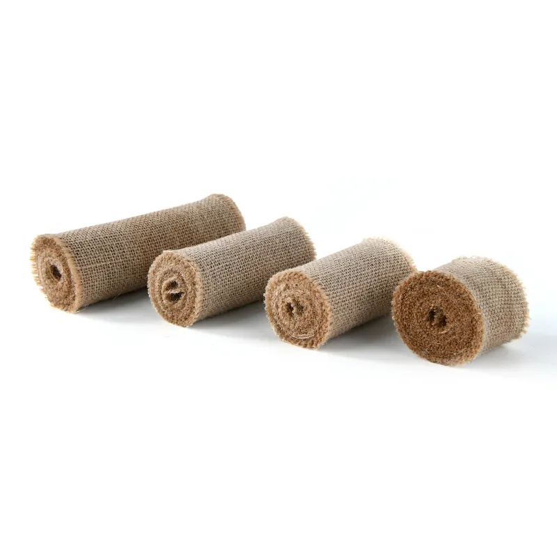 A Variety of Customized Size Hessian Cloth Coarse Linen Rolls for Architectural Decoration and Other Purposes