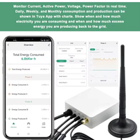 MQTT 0-1000A 3 phases WiFi Energy KWH Meter 300A Power Clamp Current Transformer App Monitor and Record Power PC321-TY