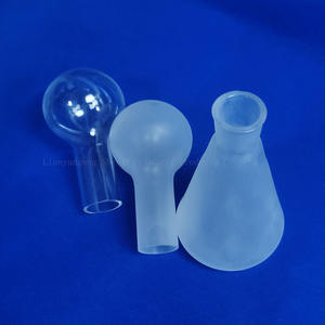 للبيع بالجملة قارورة تفاعل من الكوارتز خالية من الهواء برقبة دائرية من الزجاج تستخدم 25 ~ من المختبر 25 درجة نقاء عالية - Product Image 4