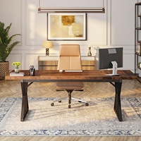 Bureau de direction Tribesigns de 70,8 pouces, grand bureau d'ordinateur de bureau, poste de travail, style moderne simple, bureau pour ordinateur portable, mobilier de bureau