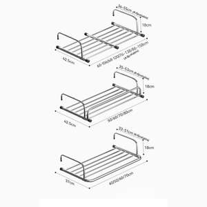 Cintre pliable multifonctionnel, radiateur rétractable et sèche-chaussures pour balcon, fenêtre et linge. - Product Image 5