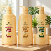 Shampooing Lotion Nourrissant à Base de Gingembre Herbacé Anti-Pelliculaire Anti-Casse pour Cheveux Gras Nettoyage en Profondeur Lissant 2 en 1