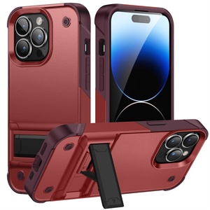 เคสแม่เหล็กพับได้แบบมีขาตั้ง 2 in 1 สำหรับ iPhone 13 14 15 16 17 Pro Max Plus รุ่น Heavy Duty สำหรับผู้ชาย - Product Image 6