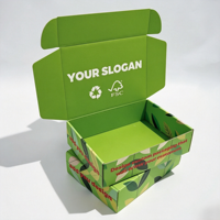 Boîtes cadeaux en carton ondulé personnalisées avec logo imprimé, pour produits 3C, vêtements, soins de la peau, avec gaufrage pour chaussettes et poignée