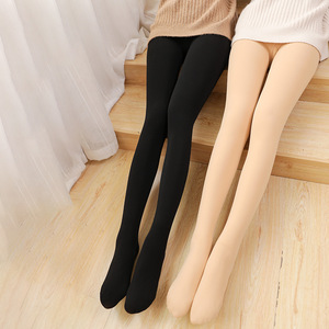 Leggings invernali da <span class=keywords><strong>donna</strong></span> ispessiti foderati in pile lucidi all'acqua, pantaloni neri senza Pilling, collant monopezzo - Product Image 2