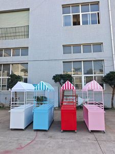 Carrello Moderno Smontabile per Dolci e Dessert con 4 Ruote e Pannello Piatto, Vendita Diretta dalla Fabbrica, Ideale per Matrimoni e Feste - Product Image 6