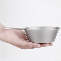 Nouveauté 2026 – Vaisselle de camping et pique-nique portable écologique en alliage de titane Sierra : tasses et bols pliables – Vente en gros