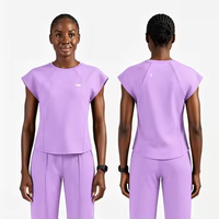 Ensemble de blouses médicales sans manches pour femmes, logo personnalisé, marque privée, uniforme d'hôpital respirant, tenue de travail pour infirmières et médecins