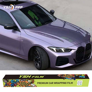 Film <span class=keywords><strong>de</strong></span> protection <span class=keywords><strong>de</strong></span> carrosserie PET <span class=keywords><strong>Magenta</strong></span> Brillant à changement <span class=keywords><strong>de</strong></span> couleur auto-réparant 7,5 mil, anti-UV/IR 90 %, en rouleau pour PPF – Approvisionnement direct usine - Product Image 1
