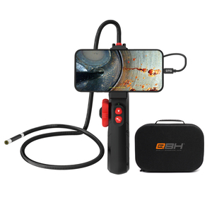 Layar IPS 5 Inci Lensa Ganda 6mm Tahan Air IP67, Bersertifikat CE, Sumber Cahaya Industri Genggam Borescope - Product Image 4