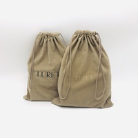 Pochette cadeau pour chaussures en velours imprimé en relief personnalisé, cordon de serrage, super douce, pochette de protection pour chaussures, sac d'emballage