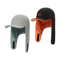 Casquette de baseball réversible vintage pour l'hiver |   Chapeau à rabats pour les oreilles doublé en polaire, respirant, imperméable, 100% coton, pour le cyclisme par temps froid