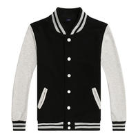 Conception personnalisée Chenille Broderie Logo Patch Hommes Baseball Veste Manches Longues Sport Travail École Porter Letterman Varsity Veste