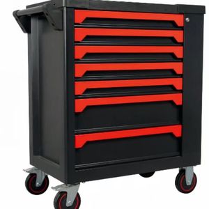 CE 296 Pièces - Armoire à outils avec roulettes en acier inoxydable / Chariot à outils / Boîte à outils avec outils pour la réparation <span class=keywords><strong>automobile</strong></span> - Juego De Herramientas - Product Image 2