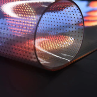 Pantalla Transparente Flexible de Nueva Tecnología, Película de Cristal, Pantalla Holográfica LED de Forma Especial P4 P4-8 P6 P8