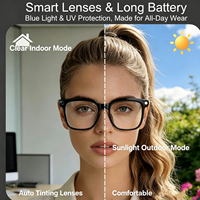 Lunettes intelligentes T200C avec reconnaissance d'objets par IA, caméra vidéo 4K, appels sans fil, lentilles électrochromiques, traduction en temps réel