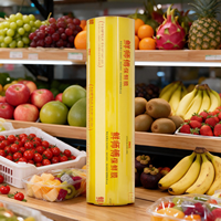Film étirable en PVC moulé de qualité alimentaire haute performance, résistant à l'humidité, rouleaux de 50 cm pour l'emballage et la conservation des fruits frais