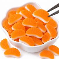 Bonbons gélifiés acidulés en gros, saveur orange douce, bonbons gélifiés pour enfants en forme de dessin animé