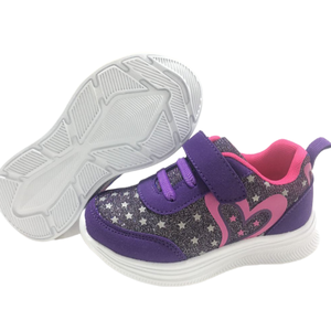 <span class=keywords><strong>Sneakers</strong></span> Casual Leggere <span class=keywords><strong>con</strong></span> Lacci per Ragazze, Motivo a Stelle e Cuori, Design Termico Antiscivolo per Uso Quotidiano - Product Image 2