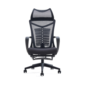 Fauteuil de bureau ergonomique moderne en maille avec appui-tête réglable, support lombaire et repose-pieds rétractable - Product Image 5