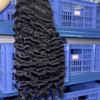 Perruques en cheveux humains bouclés birmans 3C 4A haute densité, avec demi-perruque indienne brute ajustable 3-en-1, prête à porter
