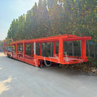 Semi-remorque porte-voitures de 21 m pour 8 véhicules, capable de transporter huit voitures à travers les déserts et les terrains accidentés du Moyen-Orient
