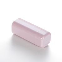 Emballage cosmétique vide en plastique rose de 30 ml, flacon rechargeable à angle carré, pour lotion de soin de la peau, EU-Beauty