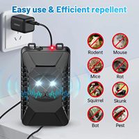 Répulsif de souris à ultrasons 3 en 1 pour moteur de voiture, protection à long terme, répulsif de rongeurs et rats ennemis