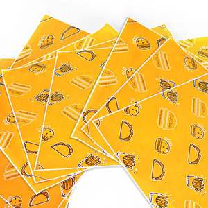 ZJPACK Wholesale Customized Printed Logo Greaseproof Food <b>Packing</b> <b>Paper</b> Recycled Biodegradable Burger <b>Paper</b> - Product Image 3