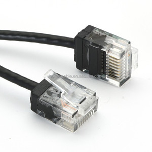 <span class=keywords><strong>Cable</strong></span> <span class=keywords><strong>de</strong></span> Conexión Ethernet CAT6A <span class=keywords><strong>UTP</strong></span> 10G, <span class=keywords><strong>Cable</strong></span> <span class=keywords><strong>de</strong></span> Cobre Puro 28/30AWG Ultrafino RJ45 para Armario <span class=keywords><strong>de</strong></span> Red, Negro, Azul, Amarillo - Product Image 3