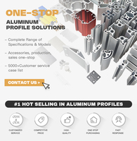 Profilés d'extrusion industriels en aluminium 4040/4080, service industriel complet en aluminium, profilés d'extrusion à fente en T et à fente en V