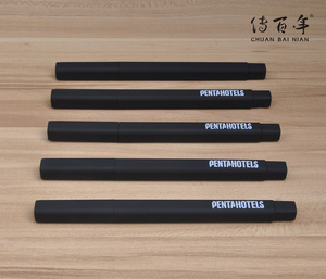 Pulpen plastik kotak hitam cetak Logo kustom OEM EN71-<span class=keywords><strong>3</strong></span> bersertifikat warna kustom promosi rapat Hotel pengiriman cepat - Product Image 3