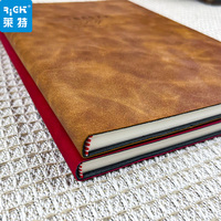 Carnet de notes en cuir PU premium 210 mm * 148 mm (A5) pour réunions d'affaires, bureau et cadeau