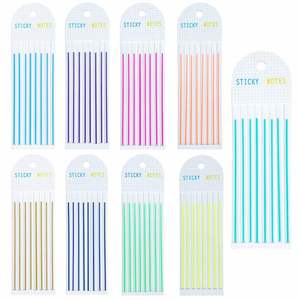 9 Paquetes de Notas Adhesivas Transparentes, Bloc de Notas, Marcadores de Páginas Largos y Delgados, Pestañas de Índice Escribibles para Lectura de Libros, Regalo de Oficina - Product Image 1