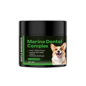 Poudre dentaire marine complexe pour chats et chiens, ingrédients doux, poids net de 100 g, utilisation à long terme sans brossage complexe - Product Image 1