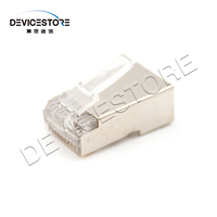 Precio de fábrica Cat5e RJ45 Conector de enchufe Conectores RJ45 Blindados de metal para red de conexión