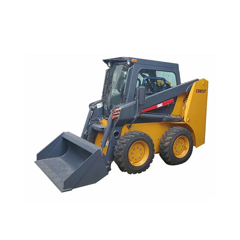 China famous brand mini 4.4cbm bucket earthmoving skid steer loader CDM307