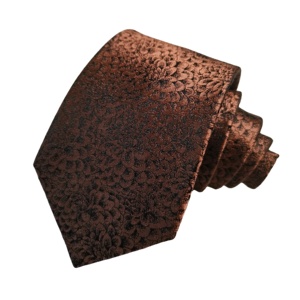Vente en gros 100% pure soie tissée Jacquard Tan Floral mariage <span class=keywords><strong>cravate</strong></span> personnalisation pour hommes cravates classiques - Product Image 2